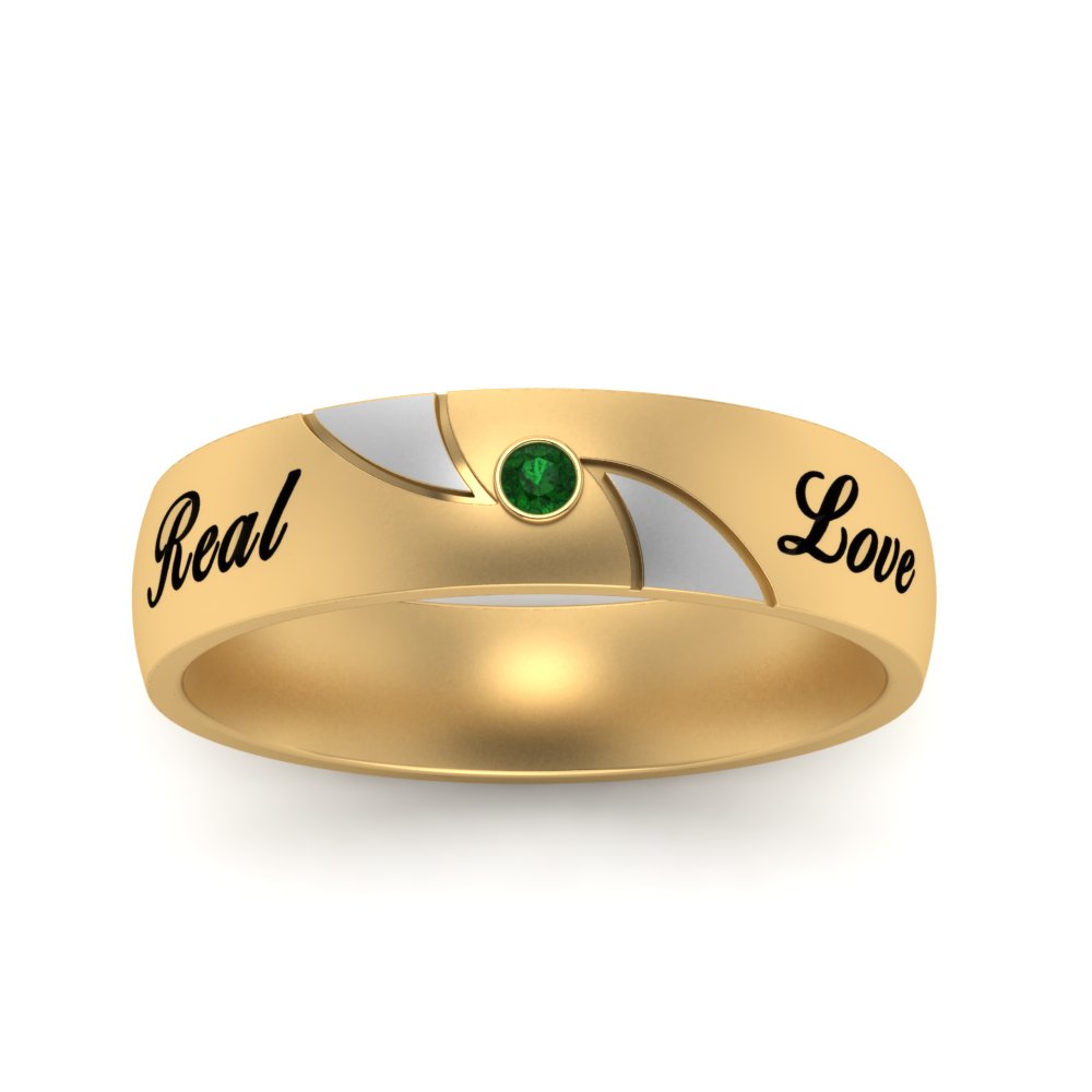 solitaire-mens-two-tone-wedding-band-ring-with-emerald-in-yellow-gold-fdm9354bgemgr-nl-yg-eg