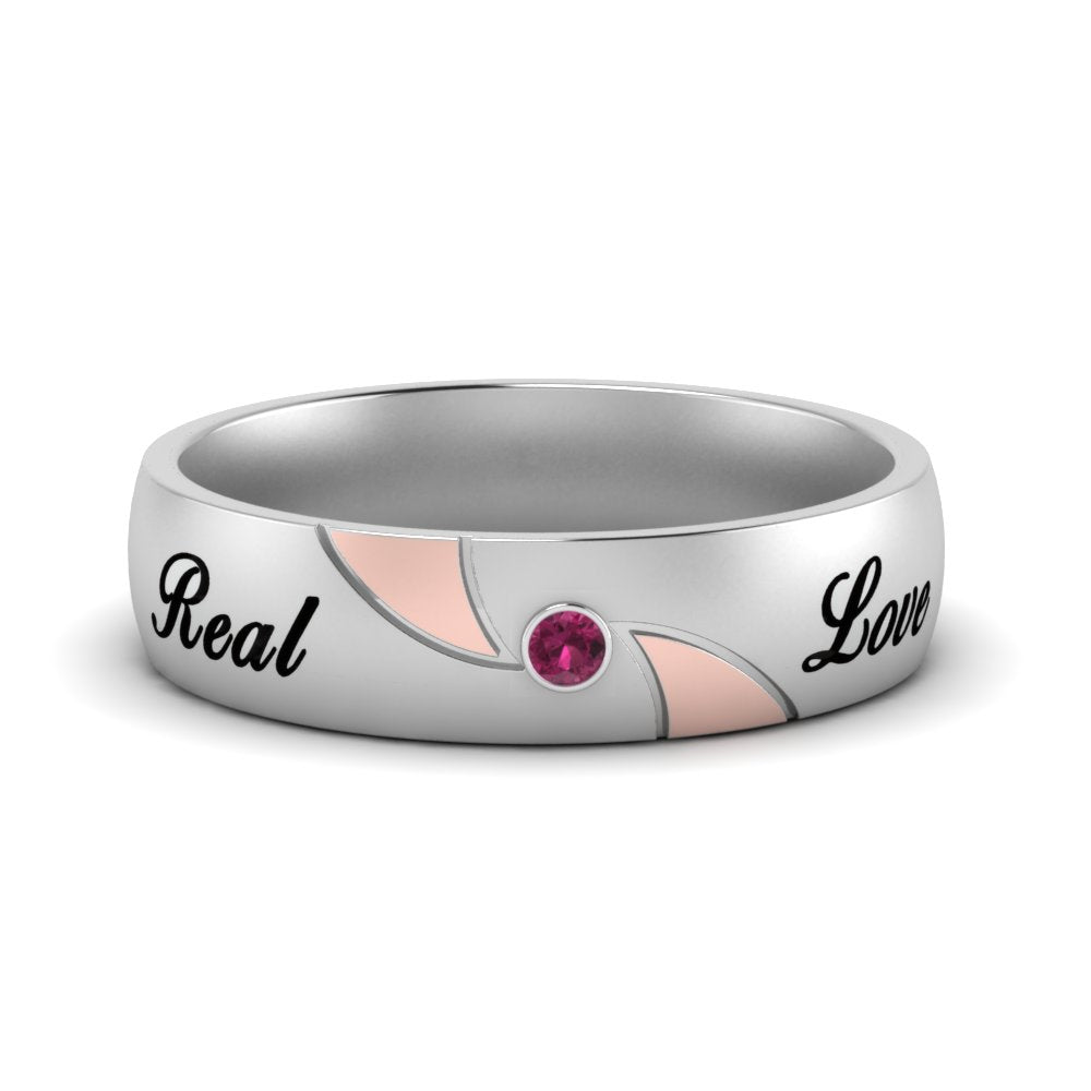 solitaire-mens-two-tone-wedding-band-ring-with-pink-sapphire-in-white-gold-fdm9354bgsadrpi-nl-wg-eg