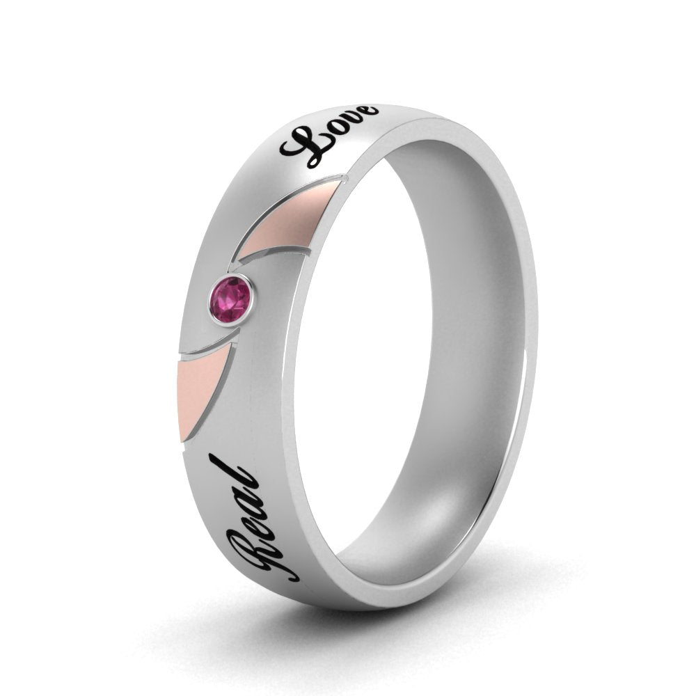 solitaire-mens-two-tone-wedding-band-ring-with-pink-sapphire-in-white-gold-fdm9354bgsadrpi-nl-wg-eg