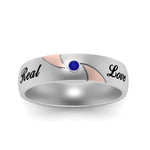 Load image into Gallery viewer, solitaire-mens-two-tone-wedding-band-ring-with-sapphire-in-white-gold-fdm9354bgsabl-nl-wg-eg
