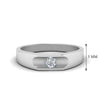 Load image into Gallery viewer, solitaire-mens-wedding-engagement-band-in-14K-white-gold-FDMR233-NL-WG-HW.jpg