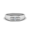 Load image into Gallery viewer, solitaire-mens-wedding-engagement-band-in-14K-white-gold-FDMR233-NL-WG.jpg