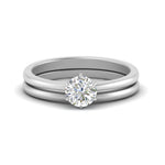 Load image into Gallery viewer, solitaire-plain-gold-wedding-set-in-FD9334ROANGLE3-NL-WG-B2
