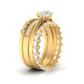 Thumbnail 9 - solitaire-ring-with-multi-stack-bands-in-FD10164-NL-YG