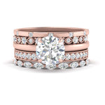 Load image into Gallery viewer, solitaire-rings-with-stacking-diamond-bands-in-FD10102RO-NL-RG
