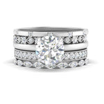 Load image into Gallery viewer, solitaire-rings-with-stacking-diamond-bands-in-FD10102RO-NL-WG
