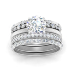 Load image into Gallery viewer, solitaire-rings-with-stacking-diamond-bands-in-FD10102RO-NL-WG
