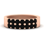 Load image into Gallery viewer, sparkle-two-line-1-ct-black-diamond-wedding-band-in-rose-gold-FD11382BGBLACK-1.00CT-NL-RG
