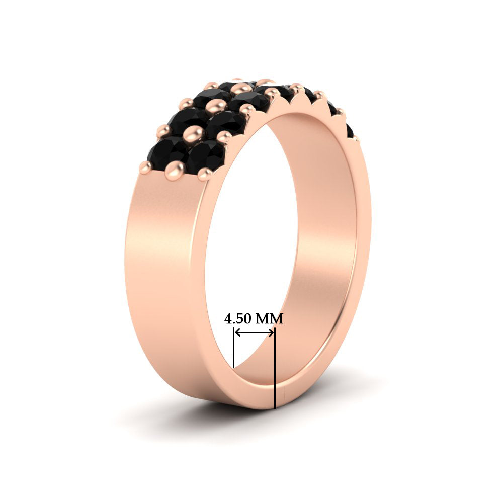 sparkle-two-line-1-ct-black-diamond-wedding-band-in-rose-gold-FD11382BGBLACKANGLE2-1.00CT-NL-RG-HW