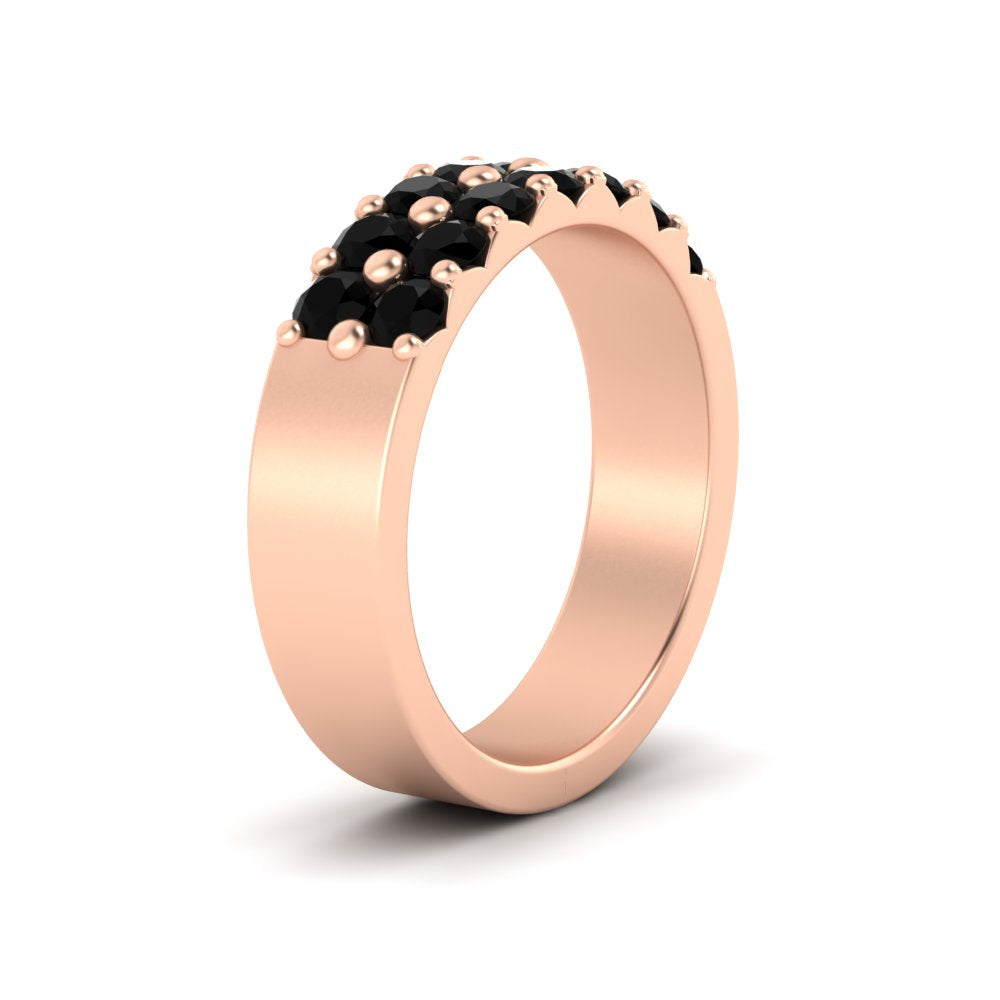 sparkle-two-line-1-ct-black-diamond-wedding-band-in-rose-gold-FD11382BGBLACKANGLE2-1.00CT-NL-RG
