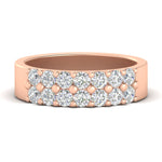 Load image into Gallery viewer, sparkle-two-line-1-ct-diamond-wedding-band-in-rose-gold-FD11382B-1.00CT-NL-RG
