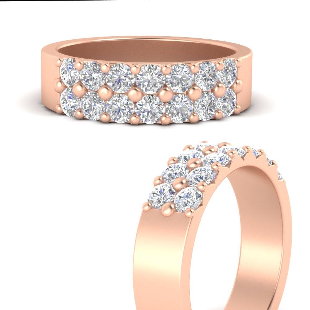 sparkle-two-line-1-ct-diamond-wedding-band-in-rose-gold-FD11382BANGLE3-1.00CT-NL-RG