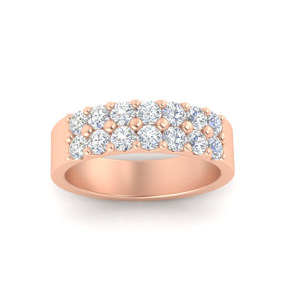 sparkle-two-line-1-ct-diamond-wedding-band-in-rose-gold-FD11382BANGLE5-1.00CT-NL-RG
