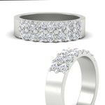 Load image into Gallery viewer, sparkle-two-line-1-ct-diamond-wedding-band-in-white-gold-FD11382BANGLE3-1.00CT-NL-WG
