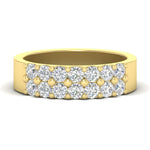 Load image into Gallery viewer, sparkle-two-line-1-ct-diamond-wedding-band-in-yellow-gold-FD11382B-1.00CT-NL-YG
