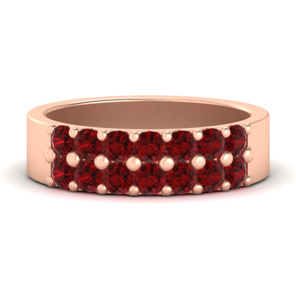 sparkle-two-line-1-ct-ruby-wedding-band-in-rose-gold-FD11382BGRUDR-1.00CT-NL-RG