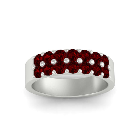 sparkle-two-line-1-ct-ruby-wedding-band-in-white-gold-FD11382BGRUDRANGLE5-1.00CT-NL-WG