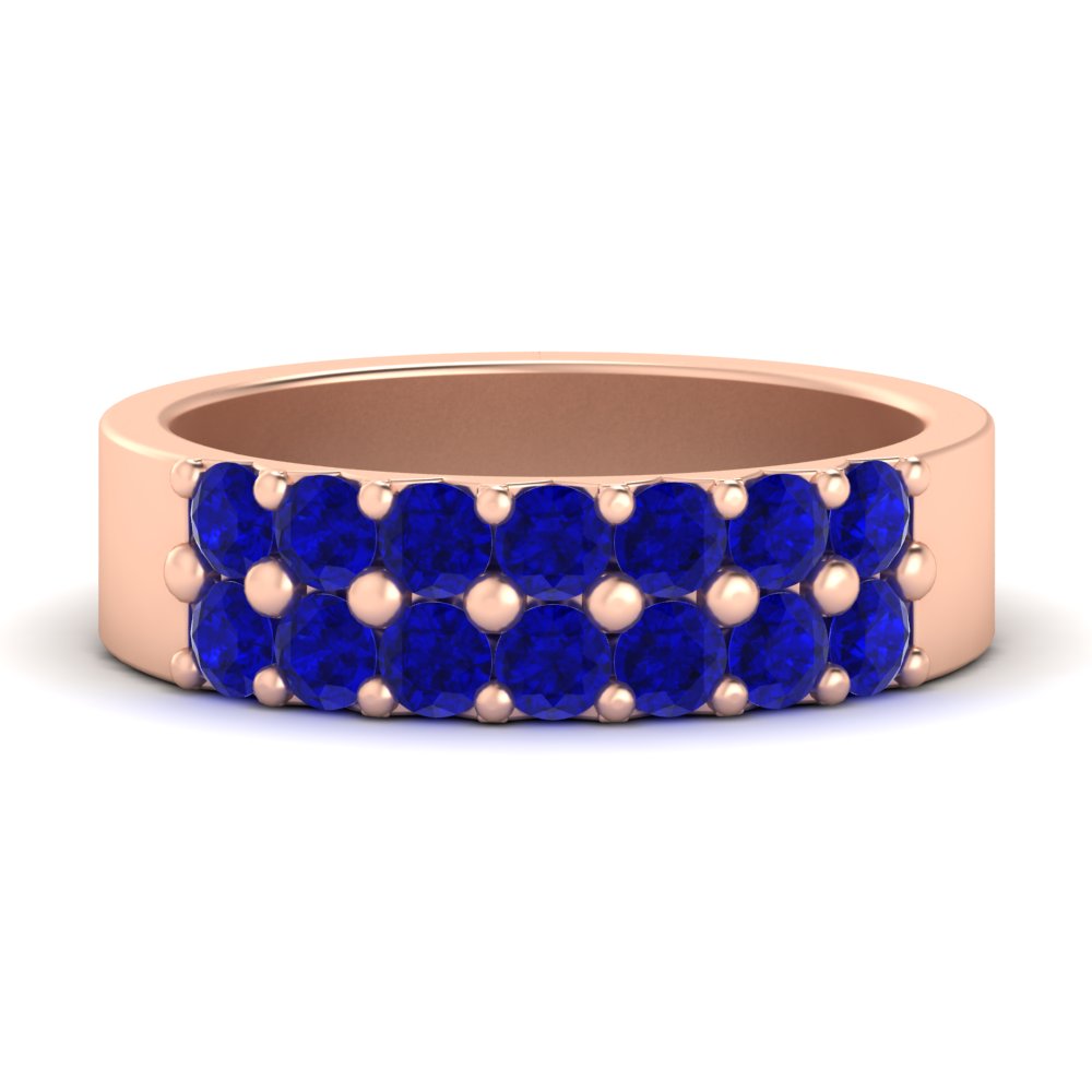 sparkle-two-line-1-ct-sapphire-wedding-band-in-rose-gold-FD11382BGSABL-1.00CT-NL-RG