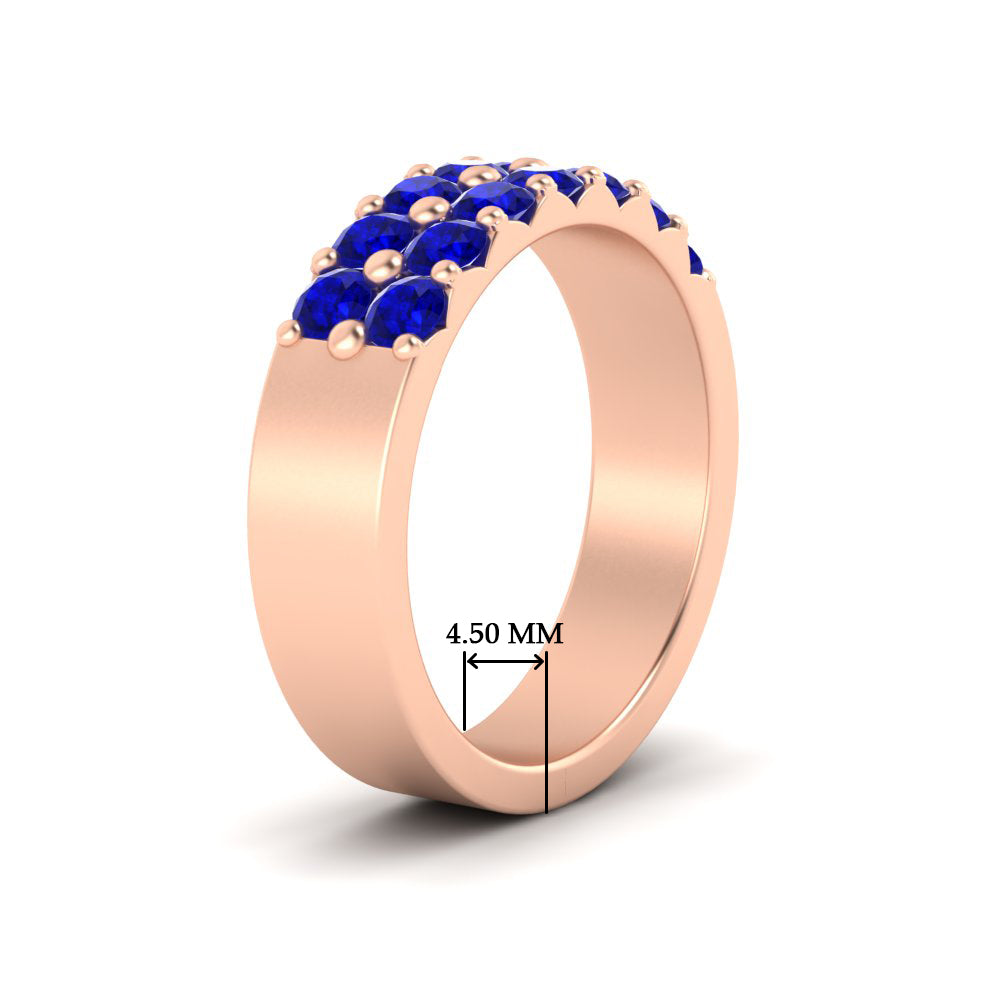 sparkle-two-line-1-ct-sapphire-wedding-band-in-rose-gold-FD11382BGSABLANGLE2-1.00CT-NL-RG-HW