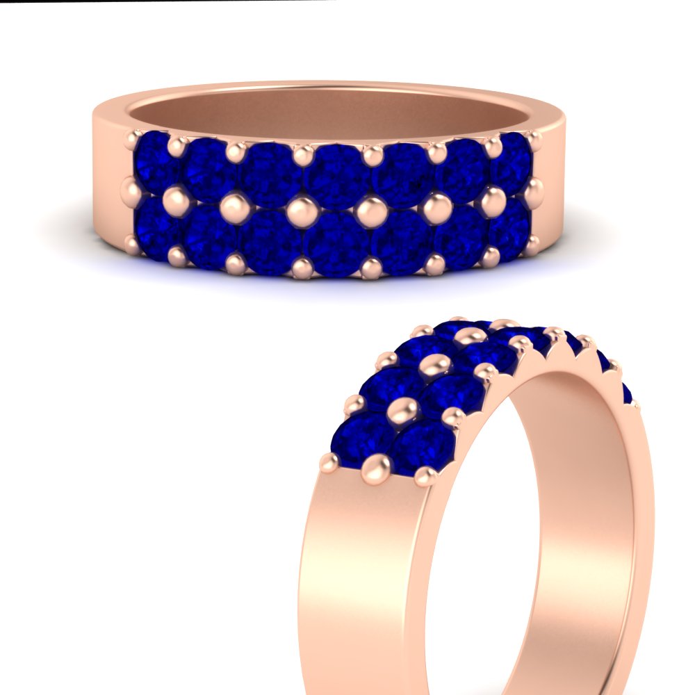 sparkle-two-line-1-ct-sapphire-wedding-band-in-rose-gold-FD11382BGSABLANGLE3-1.00CT-NL-RG