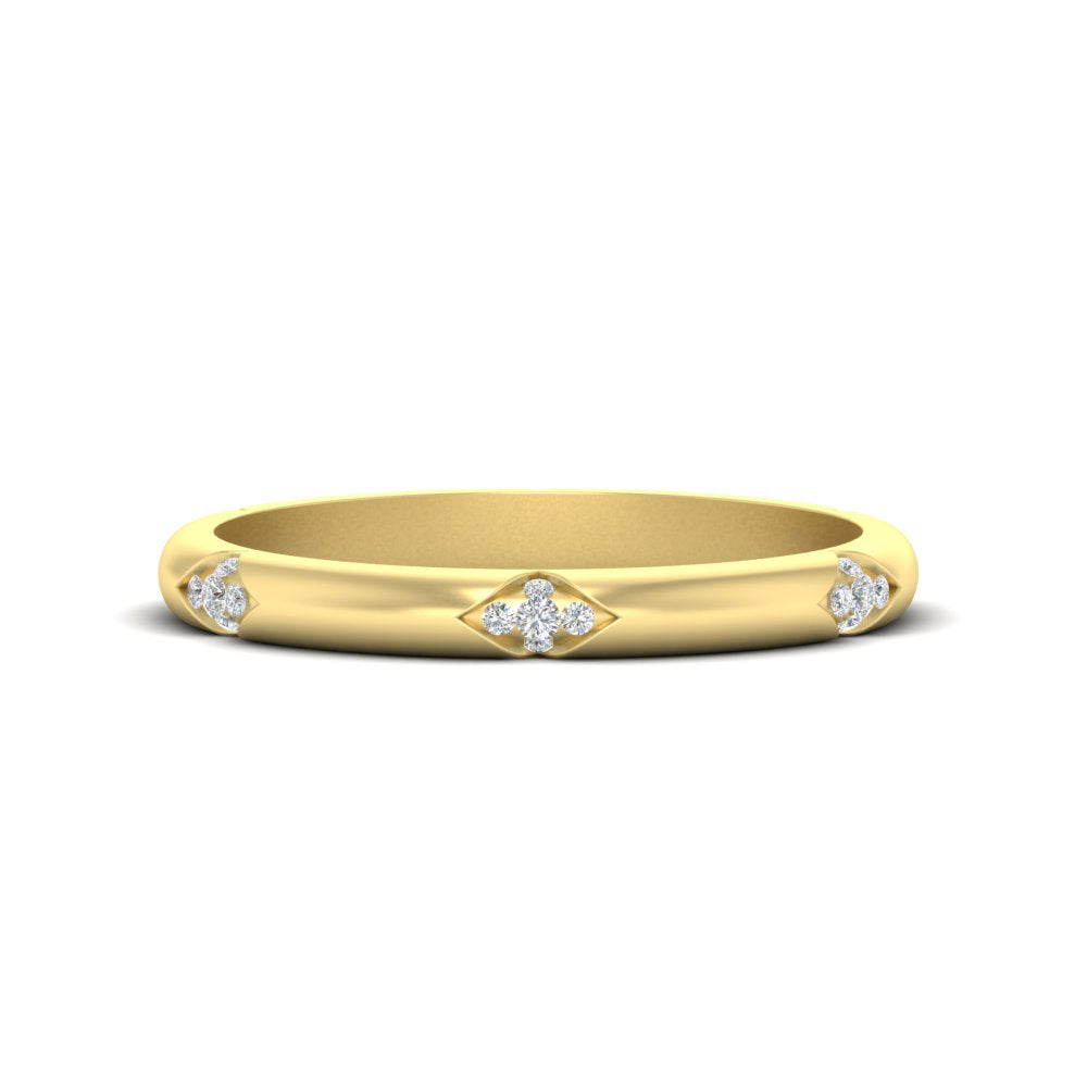 Round Dome Wedding Band