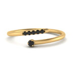Load image into Gallery viewer, spiral-stacking-black-diamond-ring-in-yellow-gold-FD9552GBLACK-NL-YG.jpg
