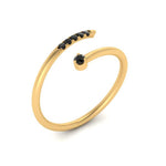 Load image into Gallery viewer, spiral-stacking-black-diamond-ring-in-yellow-gold-FD9552GBLACK-NL-YG.jpg

