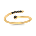 Load image into Gallery viewer, spiral-stacking-black-diamond-ring-in-yellow-gold-FD9552GBLACK-NL-YG.jpg

