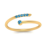 Load image into Gallery viewer, spiral-stacking-blue-topaz-ring-in-yellow-gold-FD9552GICBLTO-NL-YG.jpg
