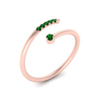 Load image into Gallery viewer, spiral-stacking-emerald-ring-in-rose-gold-FD9552GEMGR-NL-RG.jpg
