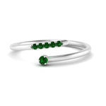 Load image into Gallery viewer, spiral-stacking-emerald-ring-in-white-gold-FD9552GEMGR-NL-WG.jpg
