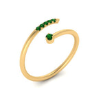 Load image into Gallery viewer, spiral-stacking-emerald-ring-in-yellow-gold-FD9552GEMGR-NL-YG.jpg
