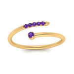 Load image into Gallery viewer, spiral-stacking-purple-topaz-ring-in-yellow-gold-FD9552GVITO-NL-YG.jpg

