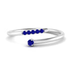 Load image into Gallery viewer, spiral-stacking-sapphire-ring-in-white-gold-FD9552GSABL-NL-WG.jpg
