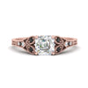 Load image into Gallery viewer, split-band-antique-asscher-cut-black-diamond-engagement-ring-in-rose-gold-FD9816ASRGBLACK-NL-RG