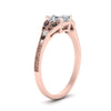 Load image into Gallery viewer, split-band-antique-asscher-cut-black-diamond-engagement-ring-in-rose-gold-FD9816ASRGBLACK-NL-RG