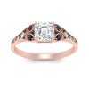 Load image into Gallery viewer, split-band-antique-asscher-cut-black-diamond-engagement-ring-in-rose-gold-FD9816ASRGBLACK-NL-RG