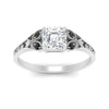 Load image into Gallery viewer, split-band-antique-asscher-cut-black-diamond-engagement-ring-in-white-gold-FD9816ASRGBLACK-NL-WG