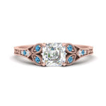 Load image into Gallery viewer, split-band-antique-asscher-cut-blue-topaz-engagement-ring-in-rose-gold-FD9816ASRGICBLTO-NL-RG
