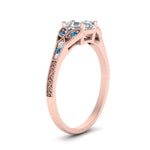Load image into Gallery viewer, split-band-antique-asscher-cut-blue-topaz-engagement-ring-in-rose-gold-FD9816ASRGICBLTO-NL-RG