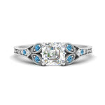 Load image into Gallery viewer, split-band-antique-asscher-cut-blue-topaz-engagement-ring-in-white-gold-FD9816ASRGICBLTO-NL-WG
