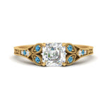 Load image into Gallery viewer, split-band-antique-asscher-cut-blue-topaz-engagement-ring-in-yellow-gold-FD9816ASRGICBLTO-NL-YG