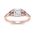 Thumbnail 2 - split-band-antique-asscher-cut-diamond-engagement-ring-in-rose-gold-FD9816ASR-NL-RG