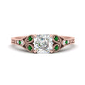 Thumbnail 13 - split-band-antique-asscher-cut-emerald-engagement-ring-in-rose-gold-FD9816ASRGEMGR-NL-RG