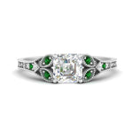 Load image into Gallery viewer, split-band-antique-asscher-cut-emerald-engagement-ring-in-white-gold-FD9816ASRGEMGR-NL-WG