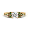 Load image into Gallery viewer, split-band-antique-asscher-cut-emerald-engagement-ring-in-yellow-gold-FD9816ASRGEMGR-NL-YG