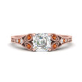 Thumbnail 10 - split-band-antique-asscher-cut-orange-sapphire-engagement-ring-in-rose-gold-FD9816ASRGSAOR-NL-RG