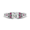 Load image into Gallery viewer, split-band-antique-asscher-cut-pink-sapphire-engagement-ring-in-white-gold-FD9816ASRGSADRPI-NL-WG