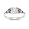 Load image into Gallery viewer, split-band-antique-asscher-cut-pink-sapphire-engagement-ring-in-white-gold-FD9816ASRGSADRPI-NL-WG