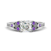 Load image into Gallery viewer, split-band-antique-asscher-cut-purple-topaz-engagement-ring-in-white-gold-FD9816ASRGVITO-NL-WG